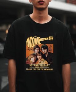 The Monkees Guitar 56th Anniversary 1965-2021 Signatures Unisex T Shirt ch