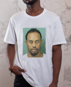 Tiger Woods PGA Golfer Golf Mugshot Funny T-shirt ch