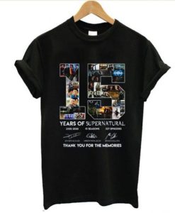 15 Year Of Supernatural T shirt ch