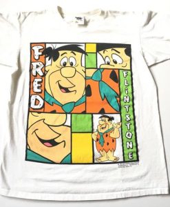 1994-FRED-FLINTSTONE-Distressed-Vintage-T-Shirt ch