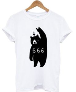 666 Satan Bear T-shirt ch