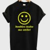 Boobies make me smile T-shirt ch