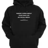 Nobody Cares About Your Fake Life On Social Media Hoodie ch